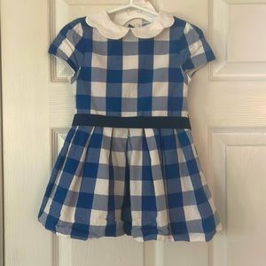 Jacadi Girls Checkered Dress